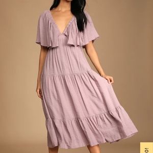 Lulu’s Ruffle Tiered Midi Dress
